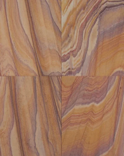 Rainbow sandstone slab